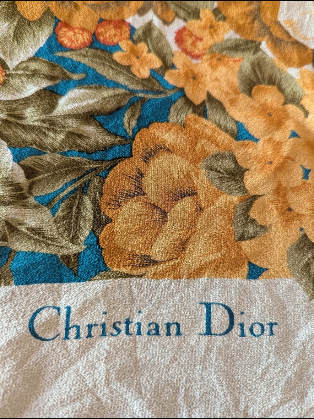 Dior Silk Scarf Vintage